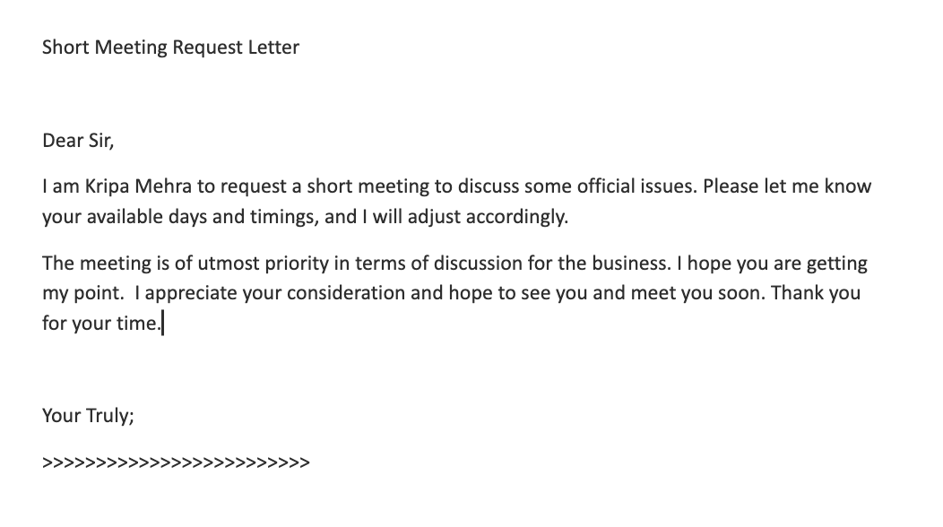 How to Write a Compelling Request for Courtesy Visit Letter