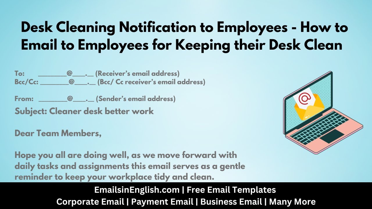 Important Housekeeping Email to Employees: Key Updates and Reminders